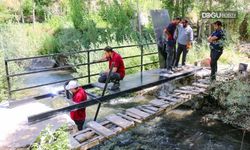 Bitlis'te Ahşap Köprü Yenilendi