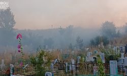 Hakkari Yüksekova’da Mezarlıkta Yangın