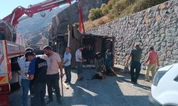 Bitlis-Baykan Yolunda Tır Devrildi