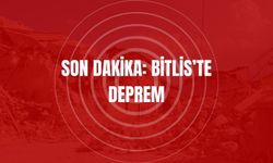 Bitlis'te 4,5 büyüklüğünde deprem