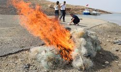 Akarsu ve göletlerde atık ağ sorunu