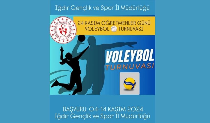 Öğretmenler için voleybol turnuvası