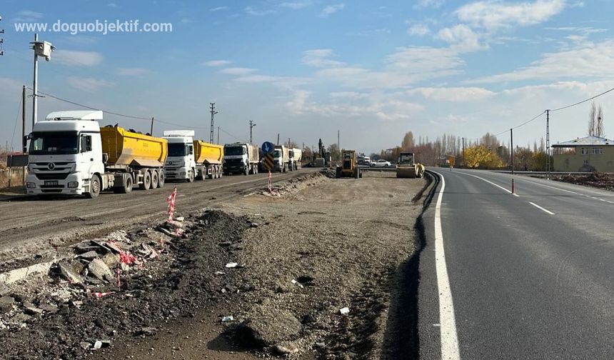 Iğdır yaycı kavşağı çalışmaları hızla devam ediyor