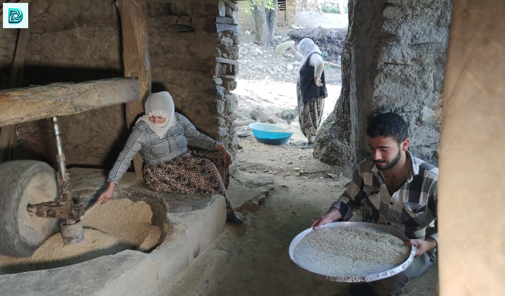 Bitlis'te Asırlık Su Değirmenlerinde Çeltikler Pirinç Haline Getiriliyor 1