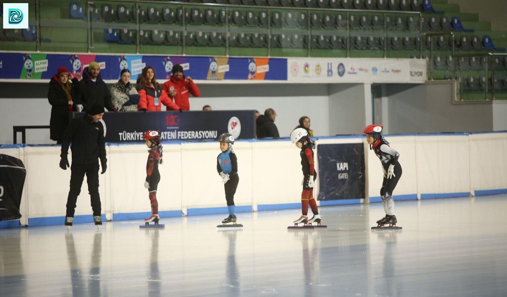 Erzurum'da Short Track Yarışları Başladı 1